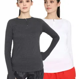 Appulse White & Charcoal Cotton T-Shirt - Pack of 2-image-10
