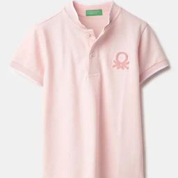 United Colors of Benetton Boys Pink Solid Tshirt-image-57