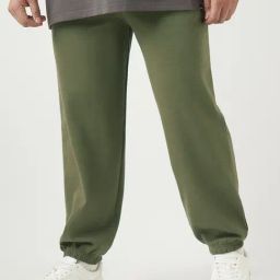 Bewakoof Green Cotton Relaxed Fit Trackpants-picture-11