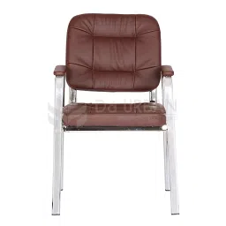 Da URBAN Dalton Brown Leatherette Visitor's Chair Brown-picture-46
