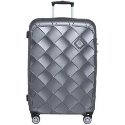 Swiss Military Jupitor Grey Textured Hard Large Trolley Bag - 75 Cms-image-64