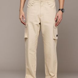The Roadster Lifestyle Co. Men Pure Cotton Relaxed Cargos-picture-21