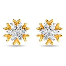 Kisna Diamond & Gold Jewellery 14k (585) Gold Xenia Earring-image-40