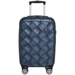 Swiss Military Jupitor Navy Blue Textured Hard Cabin Trolley Bag - 55 Cms-image-42