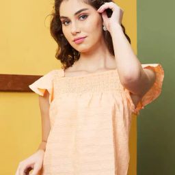 Globus Peach Self Pattern Top-image-33