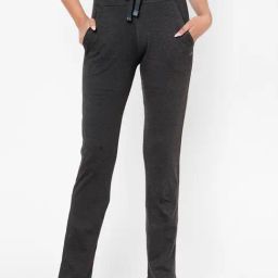 Sweet Dreams Black Blended Solid Pyjamas-image-40