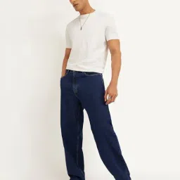 Levi's Navy Relaxed Fit Solid Jeans-picture-6