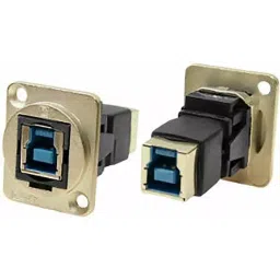 RS PRO Straight Panel Mount USB Connector 1 Port Type B to B, 2035568-image-62
