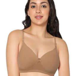 IN CARE Beige Half Coverage Non-Wired Push-Up Bra-image-36