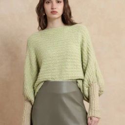 RAREISM Green Polyester Tie-Dye Long Sleeves Sweater-picture-25