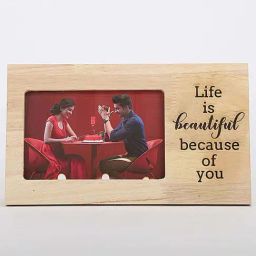 FNP Life is Beautiful Engraved Wooden Frame image 2
