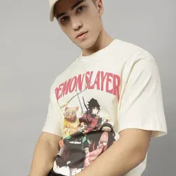 Free Authority Off White Loose Fit Printed T-Shirt-picture-36