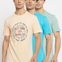 Duke Multicoloured Regular Fit Printed T-Shirt-image-20