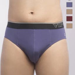 Vip Assorted Cotton Skinny Fit Briefs - Pack Of 4-124