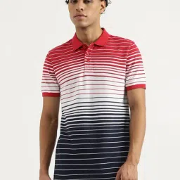 United Colors Of Benetton Red Regular Fit Striped Polo T-Shirt-picture-17