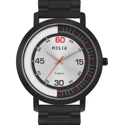 Helix Men Dial & Stainless Steel Bracelet Reset Time Analogue Watch TW063HG02T-45