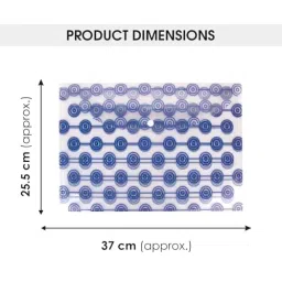 POLEN Fullscape Folder File 18 Microns Poly Plastic Button Bag Circle Pattern Design Multicolor (Pack of 24) image 4