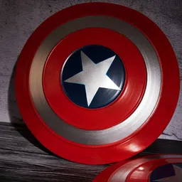 eazy wagon Red & White Captain America Shield Wall Decor-picture-22