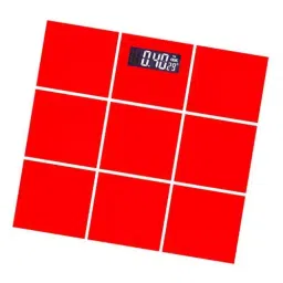 Virgo Red Digital Display Glass Body Weighing Scale for Personal Health Check-Up V-EPS-2009RED-44