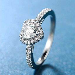 YouBella Silver-Plated Cubic Zirconia Studded Heart Shaped Adjustable Finger Ring-image-20