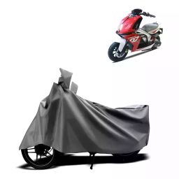 Auto Pearl Two Wheeler Cover with Bag for Hero Electric Creon, Silver-image-35