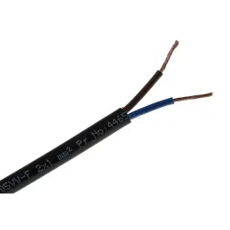 RS PRO 2 Core Power Cable 100 m 1 mm² Black 300 V, 500 V, 7756090-image-97