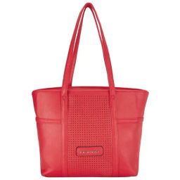 Pierre Cardin Red Perforated Large Shoulder Handbag-image-65