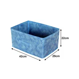 Kuber Industries Set of 4 Laheriya Metalic Printed Organizer Box with Handle image 2