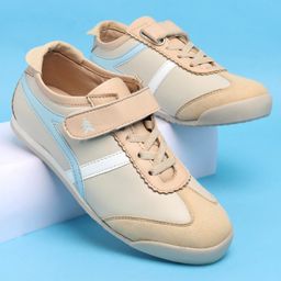 Pine Kids Velcro Closure Casual Shoes - Beige-image-13