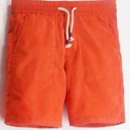 Cherry Crumble By Nitt Hyman Ribbed Shorts - Orange-image-5