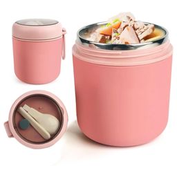New Pinch Insulated stainless steel inside food Jar Pink - 530 ml-13
