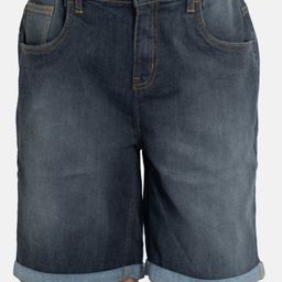 Kiddopanti Light Washed Denim Shorts - Grey-image-26