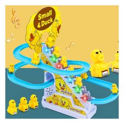 ADKD Musical Duck Track Slide and Climb Stairs Toys with 3 Duck -(Color & Design of Track May Vary)-image-2