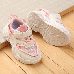 Babyoye Velcro Closure Sneaker Shoes With Glitter Design - Pink-image-47