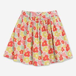 Chuppan Chupai Rayon Floral Printed Bow Applique Detailed Skirt - Multi Colour-image-44