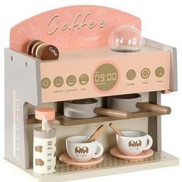 Eduspark Wooden Coffee Machine Toy Wooden kids Pretend Play Set - Multicolor-114
