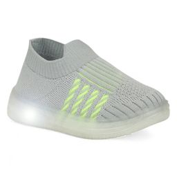 Lil Lollipop Mesh Detailed LED Shoes - Grey-picture-20