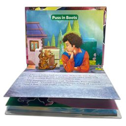 sawan Set of 3 POP UP books World Famous Fairy Tales Peter Pan, Pinocchio and Puss in Boots Fables of Fantasy: Peter Pan Pinocchio and Puss in Boots' - English image 4