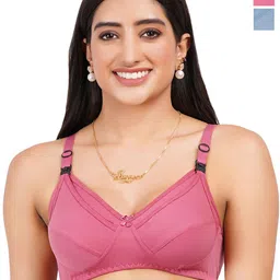 Liigne Women Pack Of 2 Solid Full Coverage Non-Wired Bra-40