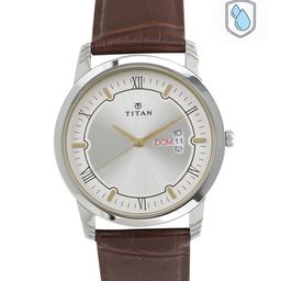 Titan Karishma Gents Men Silver Analogue watch NL1774SL01-31