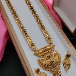 niva fashion Gold-Plated Brass Necklace & Earrings-image-30