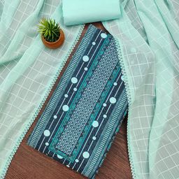 Panzora Embroidered Unstitched Dress Material-picture-34