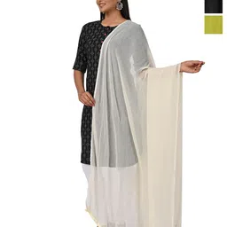HELLA FASHIONS Selection Of 3 Chiffon Dupattas-picture-20