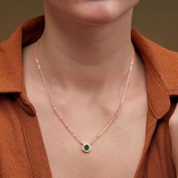 MINUTIAE Brass Rose Gold-Plated Handcrafted Necklace-image-99