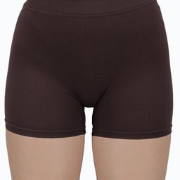 Amul Comfy Women's Plain/Solid Brown & Navy Outer Elastic Skirt Shorts-image-96