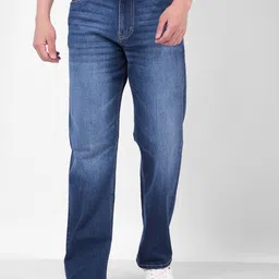 Numero Uno Men Wide Leg Mid-Rise Heavy Fade Stretchable Jeans-image-55