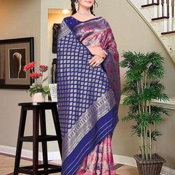 Om Shantam Sarees Woven Design Zari Kanjeevaram Saree-image-58