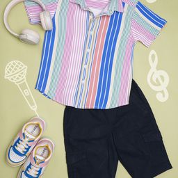 Hoop Boys slim fit Casual shirt-image-30
