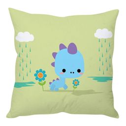 Stybuzz Animal Cartoon Cushion Cover - Green And Blue-image-5