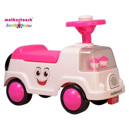 Mothertouch Jumbo Manual Push Ride-On - Pink White-63